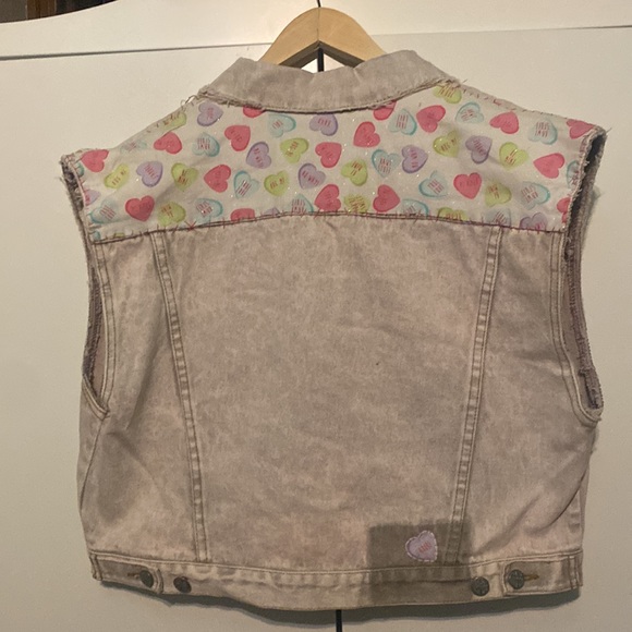 Vintage 80’s Love Denim Vest - Picture 6 of 9